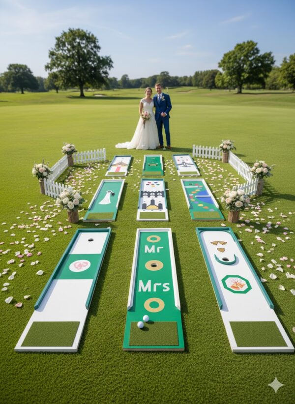 wedding crazy golf hire